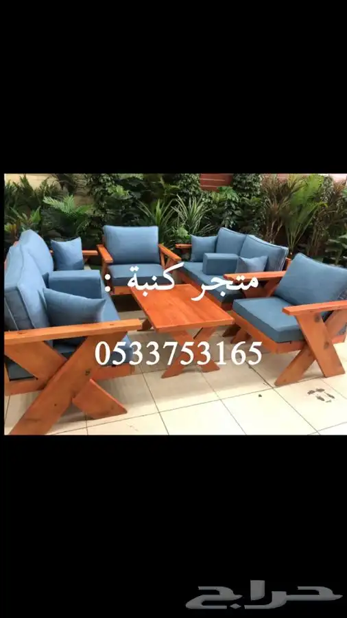 جلسات خشبية بطابع فخم ومريح 3