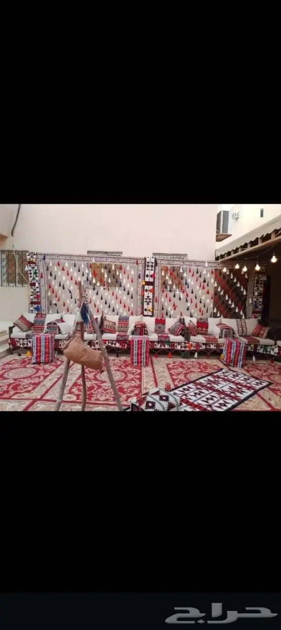 للتاجير الحفلات تاجير كراسي وطاولات تاجير جلسات شعبيه وفرشات 0