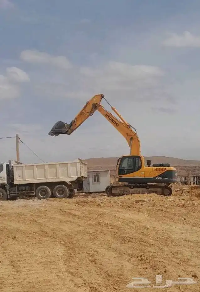 حفار بوكلين للايجار هدم وحفر الاراضي في جده 0
