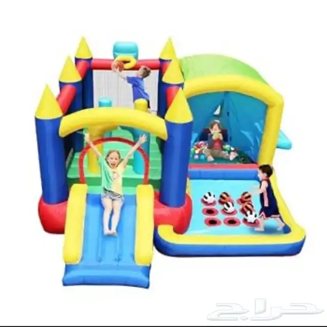 زحاليق اطفال مراجيح سيارات هزازة أرضيات ترامبولين بيوت 3