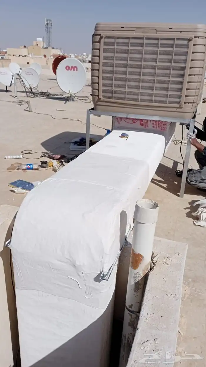 دكت تكييف مركزي مخفي صحراوي شفط هود وتركيب 10