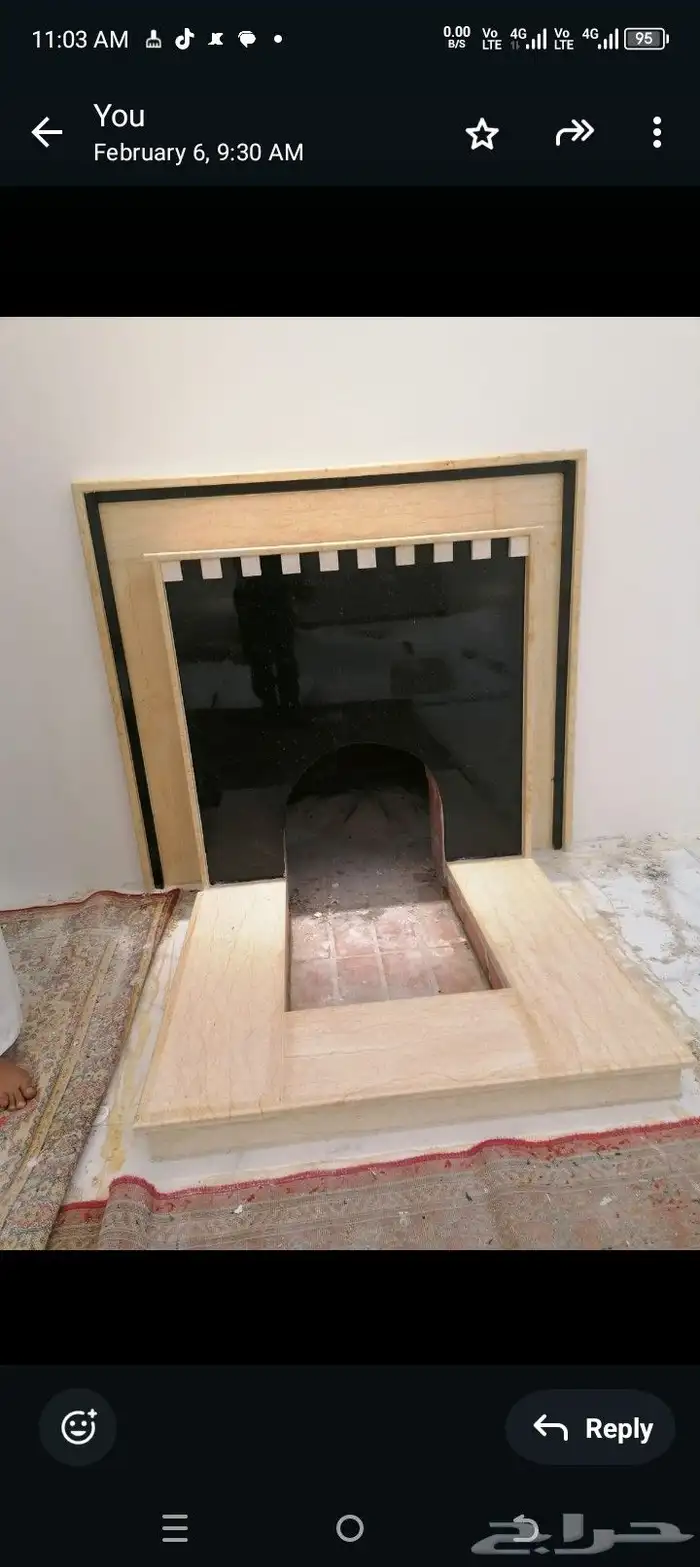 مشب راخام قرميد تلبيش قماش 5