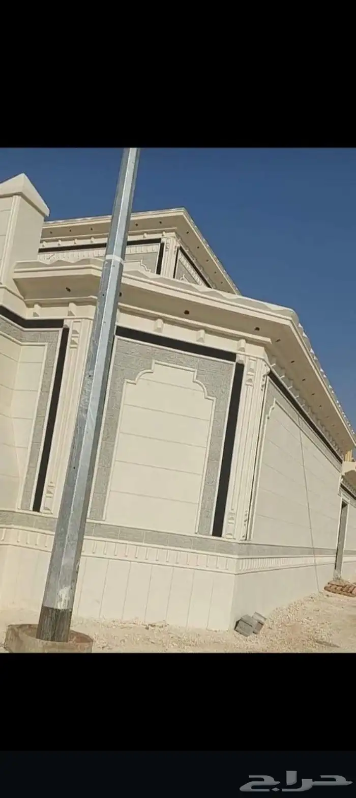 ديكورات خارجيه والياسه ملونه بلاسمنت الأبيض وكسررخام اصباني 4