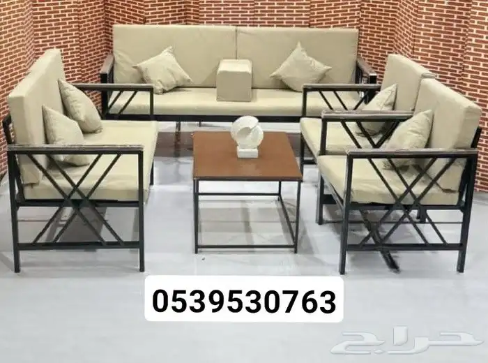 جلسات خشب و حديد فاخر حصريا 8