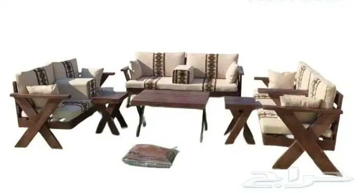 لتفصيل جلسات خارجية خشب حديد جلسات علي حسب الطلب العميل 3