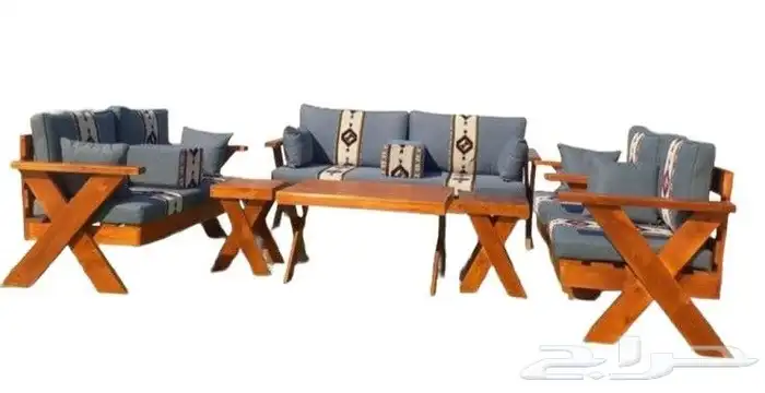 لتفصيل جلسات خارجية خشب حديد جلسات علي حسب الطلب العميل 2