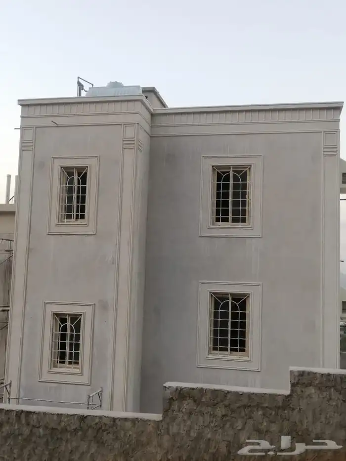 لياسه ملونه بطحاء الرياض واسمنت ابيض ديكورات خارجيه 2