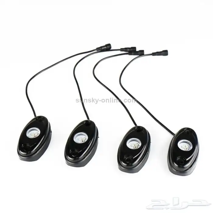 مصابيح روك LED RGB 16 تحكم صوتي لاسلكي عن بعد عبر التطبيق 9