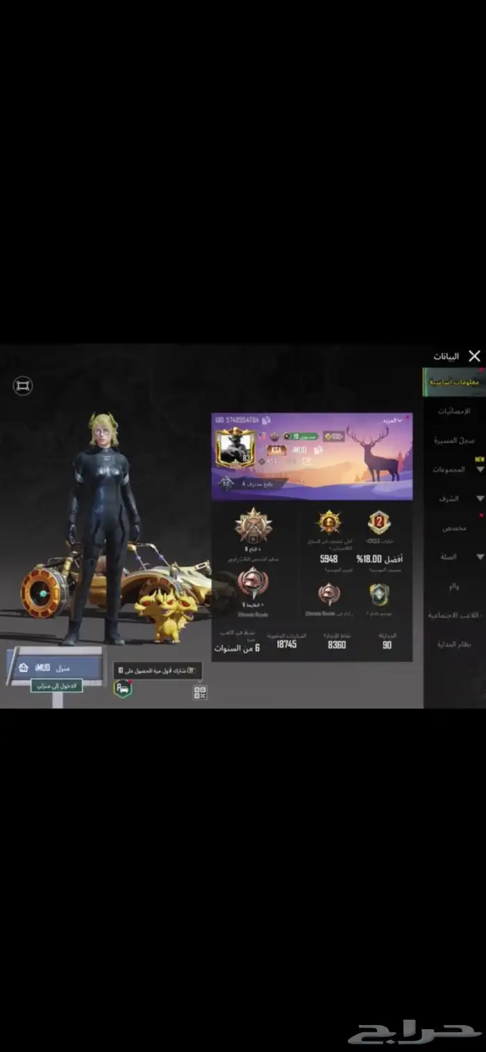 حساب ببجي 4