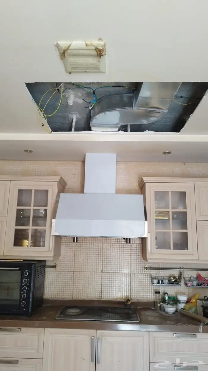 دكت تكييف مركزي مخفي صحراوي شفط هود وتركيب 0