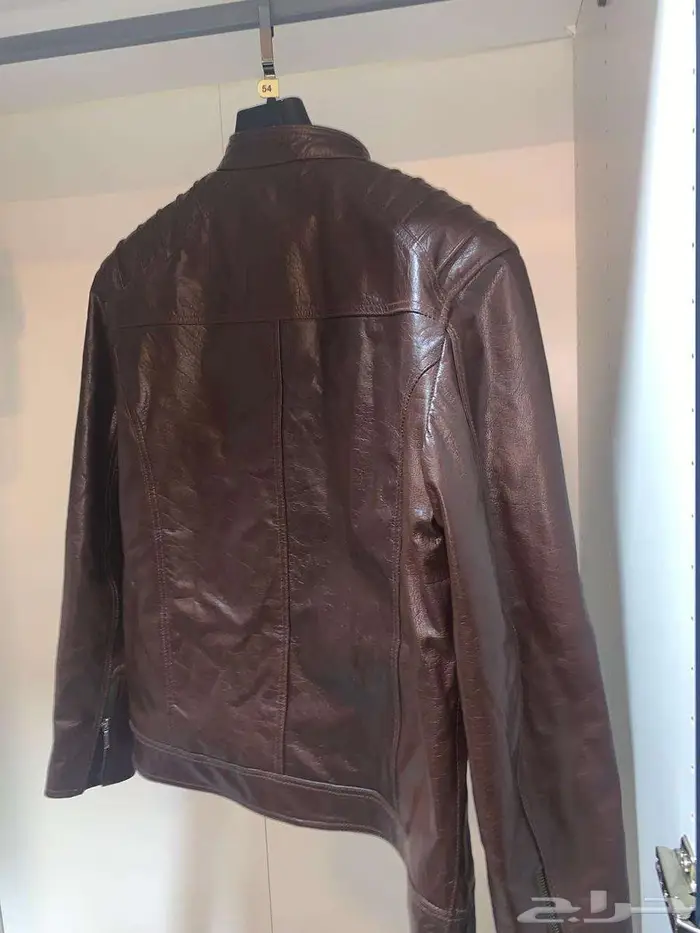 جاكت جلد طبيعي باكستاني مقاس XL 1