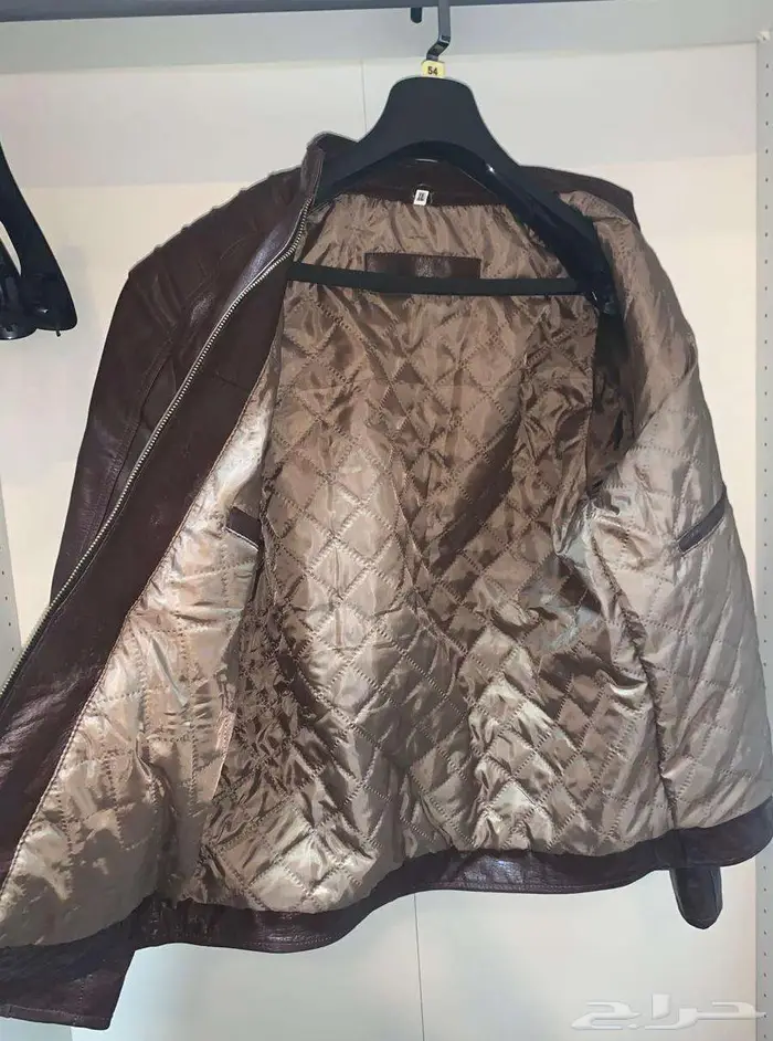 جاكت جلد طبيعي باكستاني مقاس XL 0