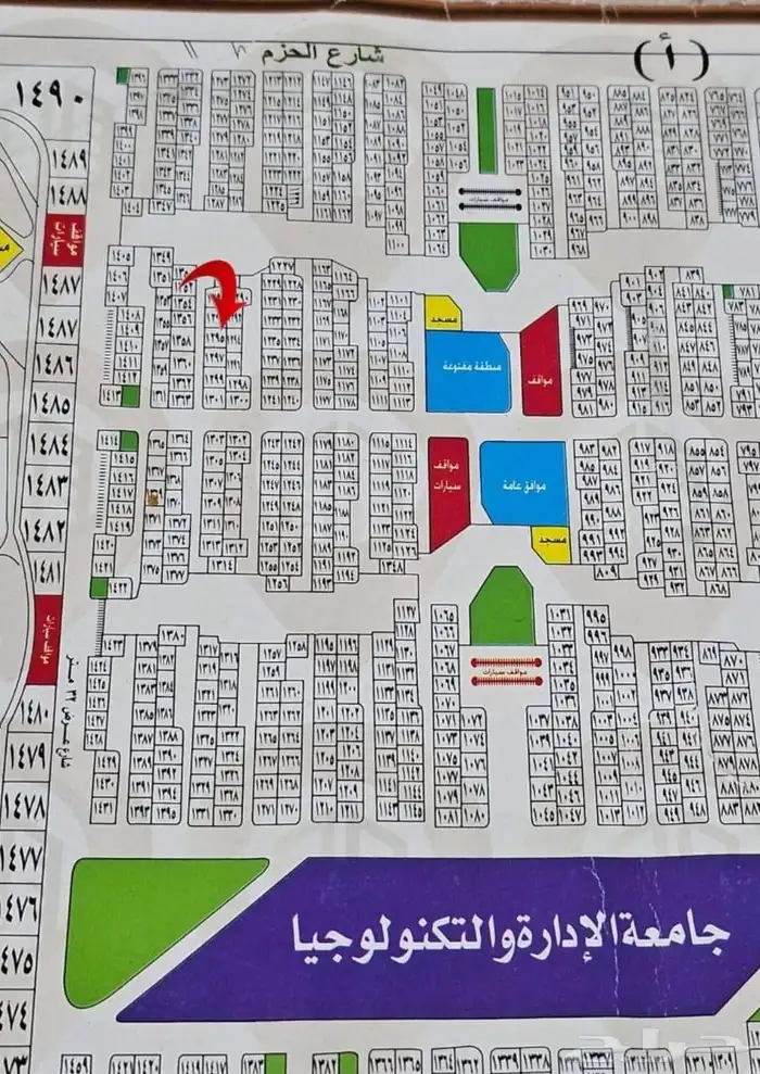 للبيع قطعه ارض في مخطط حي النور 6ج س الجزء أ مس625م شارعين 4