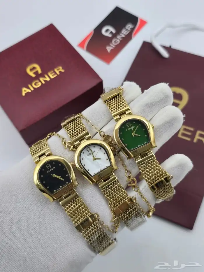 ساعات اجنر (AIGNER) النسائية الفخمة - تصميم الحذوة الأيقوني 2