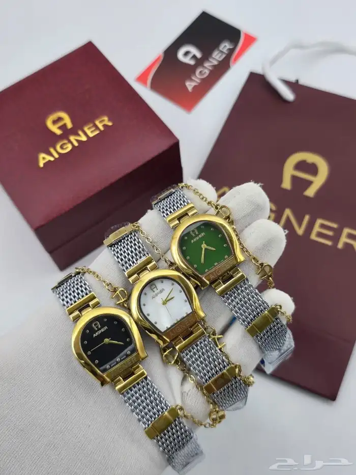 ساعات اجنر (AIGNER) النسائية الفخمة - تصميم الحذوة الأيقوني 0