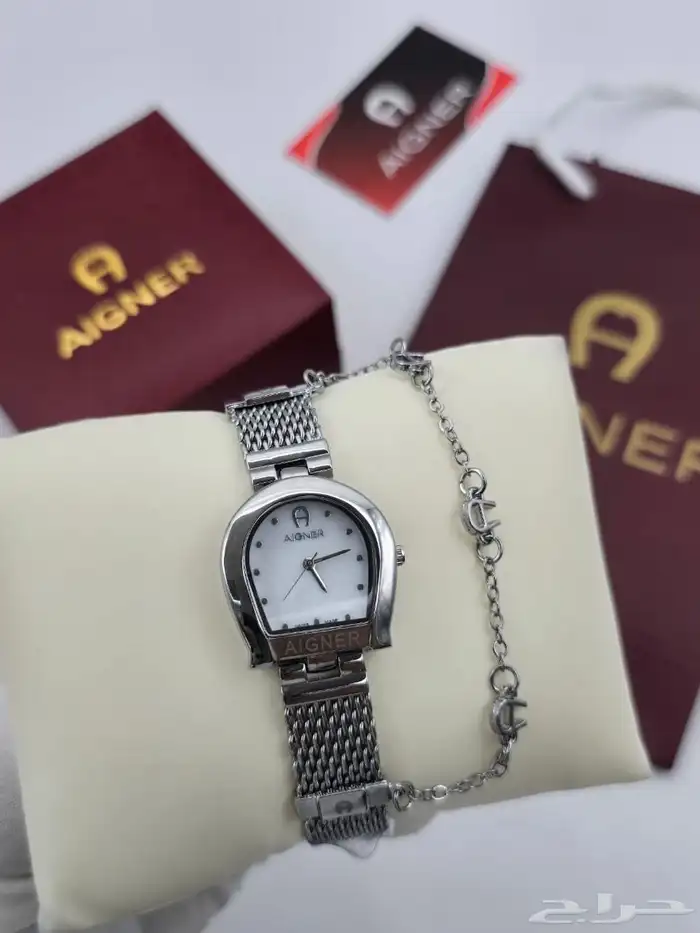 ساعات اجنر (AIGNER) النسائية الفخمة - تصميم الحذوة الأيقوني 1