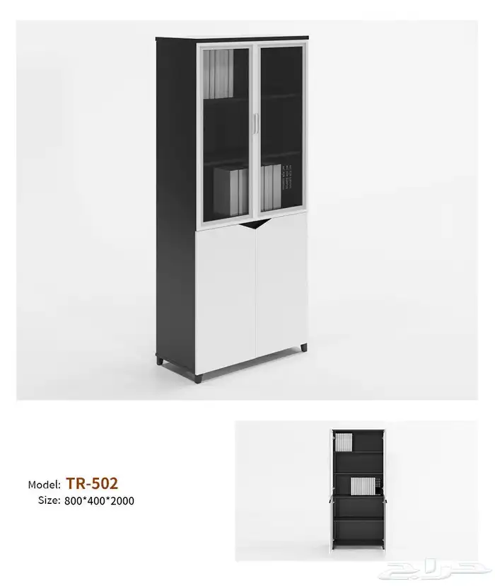 مودرن مكتب فخم ابيض  رمادي طقم بارتيشن اجتماع الاستقبال كنب 17