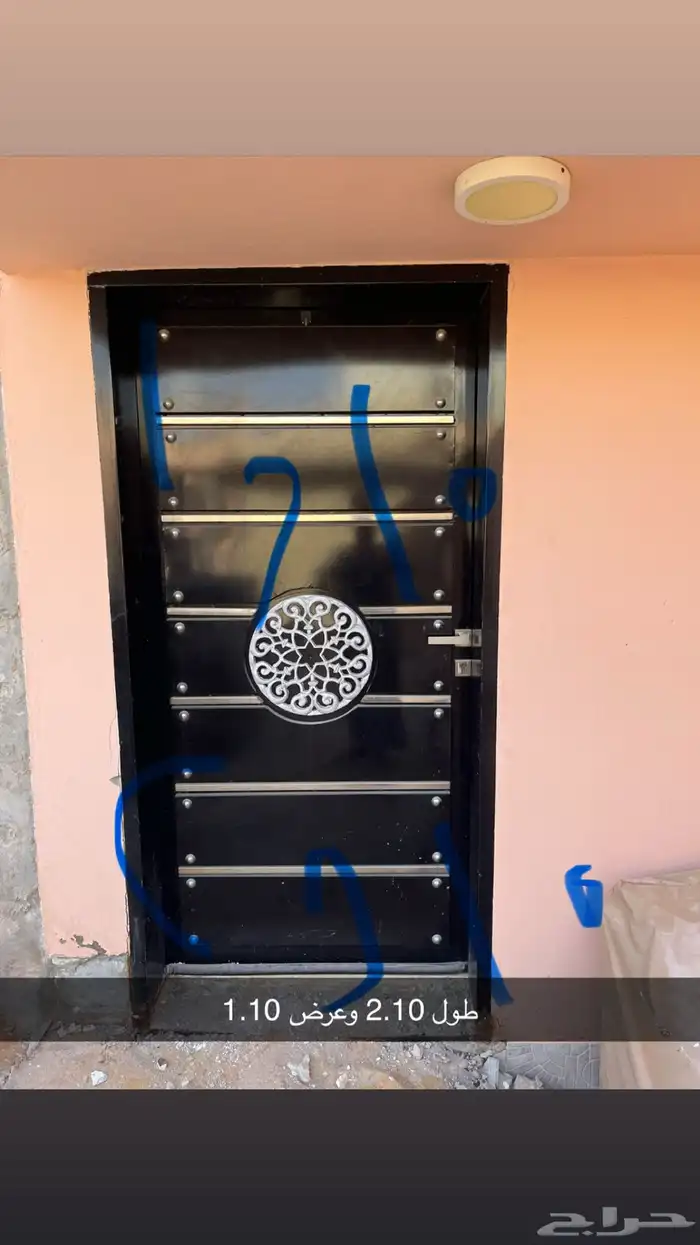 باب رول للبيع وعدد 2 باب حديد 2