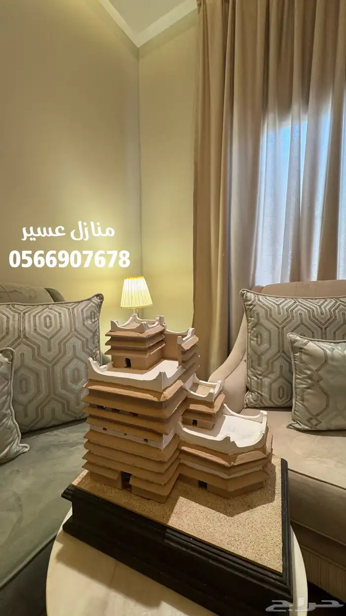 مجسمات اثرية لمنازل قرية رجال ألمع والبيت العسيري 5