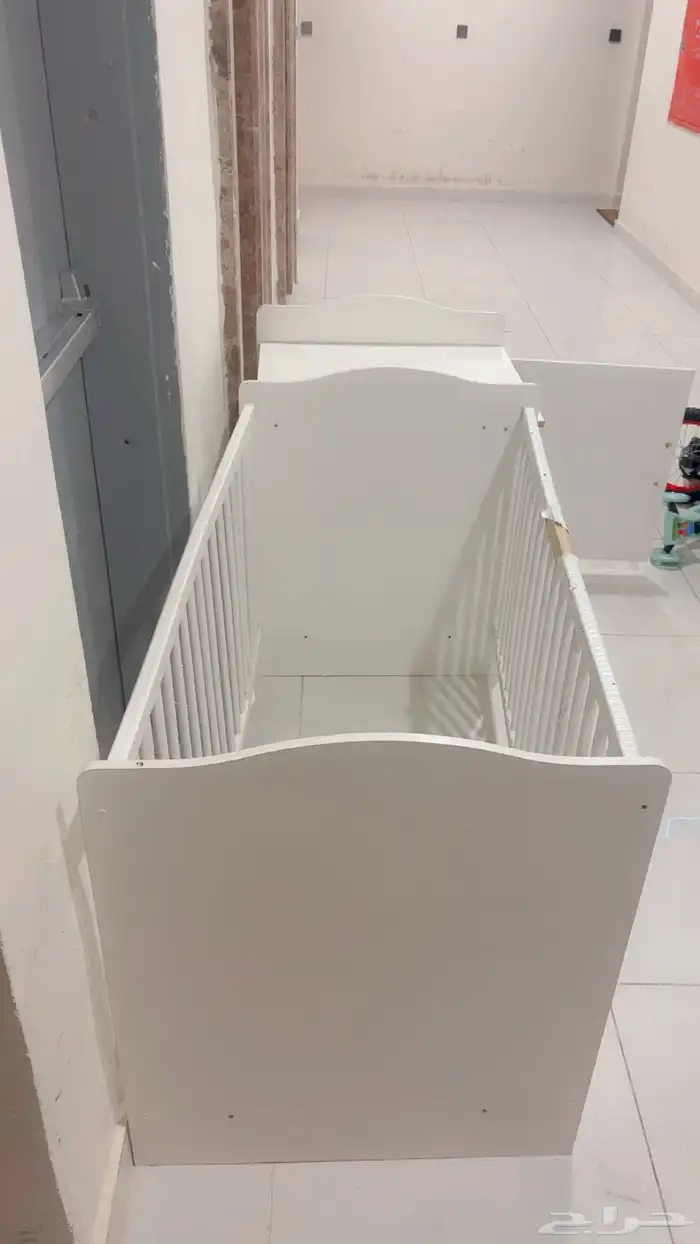 ثلاجة إمريكي ووو سرير نوم أطفال مع تخزين ملابس 6