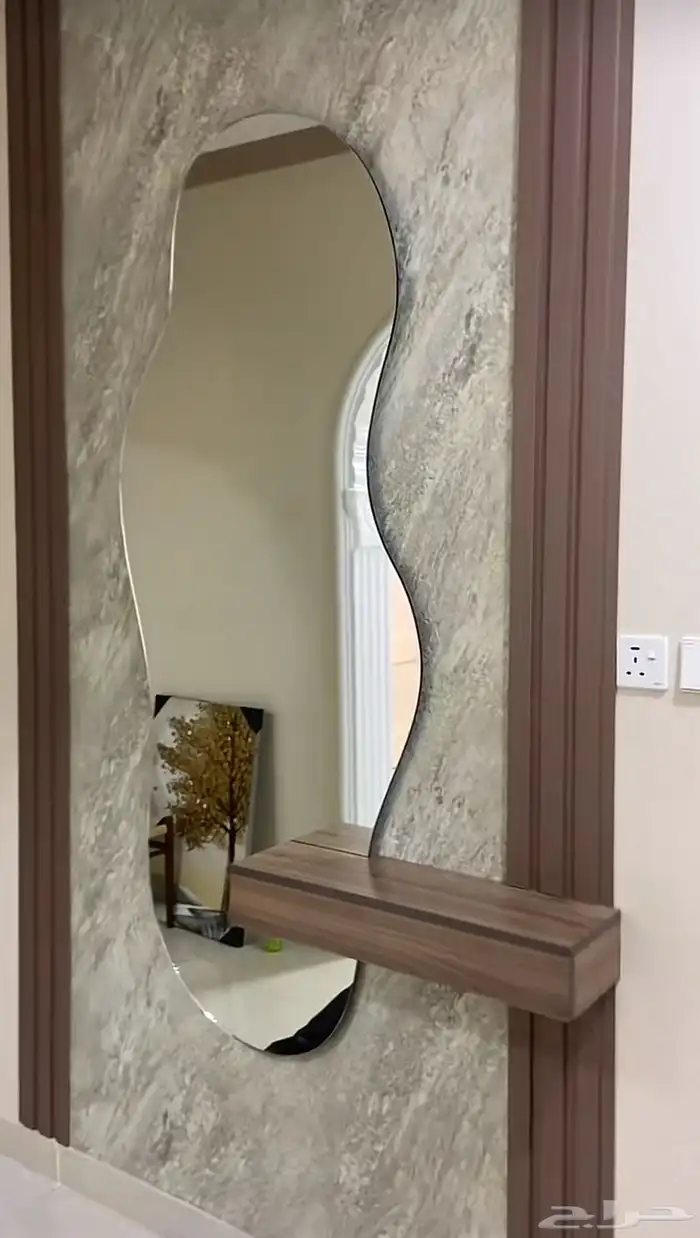 تفصيل جميع الطاولات الزجاج اومرايا مداخل حسب الطلب باقل سعر 1