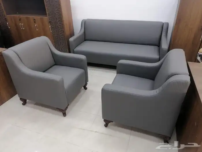 مكتبي كنب جلد و فخم موديلات 10