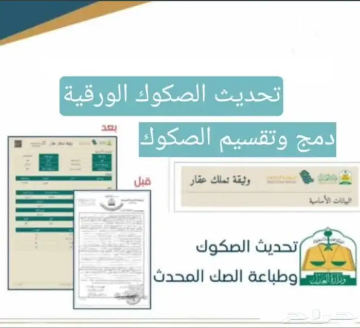 تحديث صكوكي فرز واحدت قرارات مساحة تفعيل رخصه تصحيح وضع رخصه 1