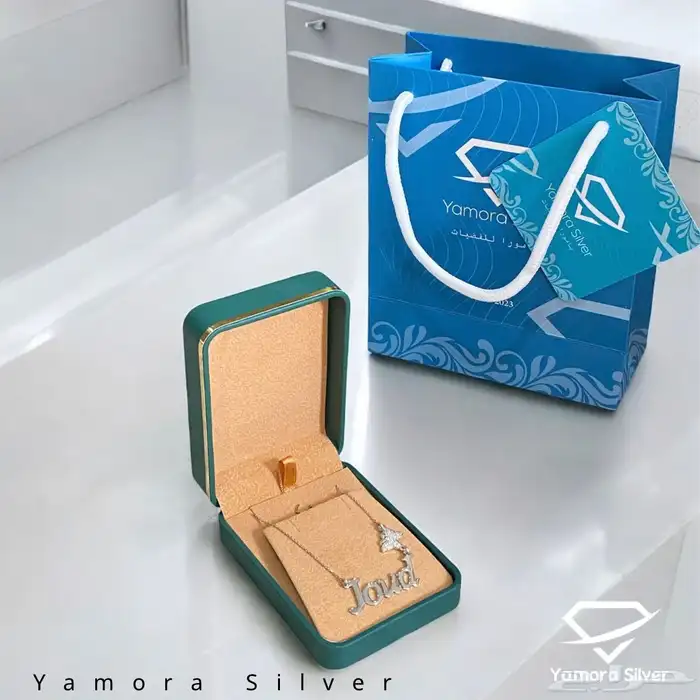 سلاسل فضة ب اسماء 11