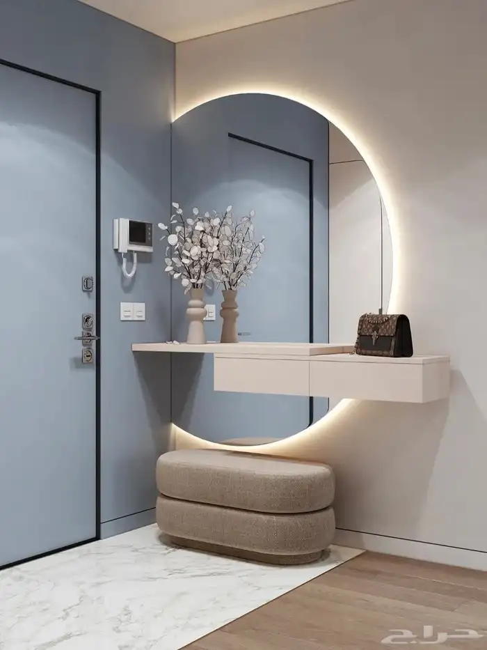 ديكور مدخل ديكور تسريحة غرفة نوم ديكور بديل خشب مرايا انار 4