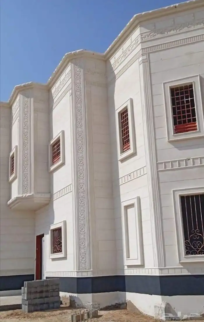 ديكورات خارجيه بديل الحجر الطبيعي سمنت أبيض وبطحاء الرياض 05 8