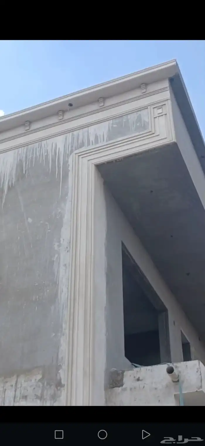 ديكورات خارجيه بديل الحجر الطبيعي سمنت أبيض وبطحاء الرياض 05 0