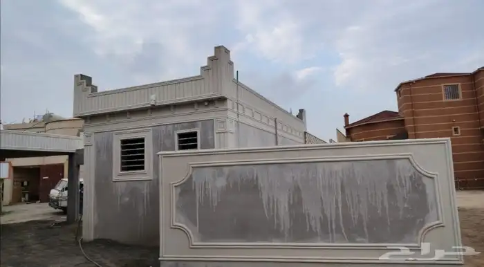 ديكورات خارجيه بديل الحجر الطبيعي سمنت أبيض وبطحاء الرياض 05 4