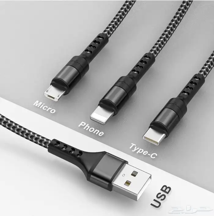 شاحن 3 في 1 بقوة 100W واط 2