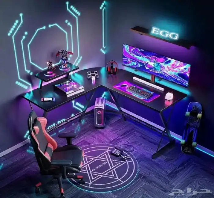 طاوله جديد ما انفتح الكرتون حرف Lالسعر على السوم 1