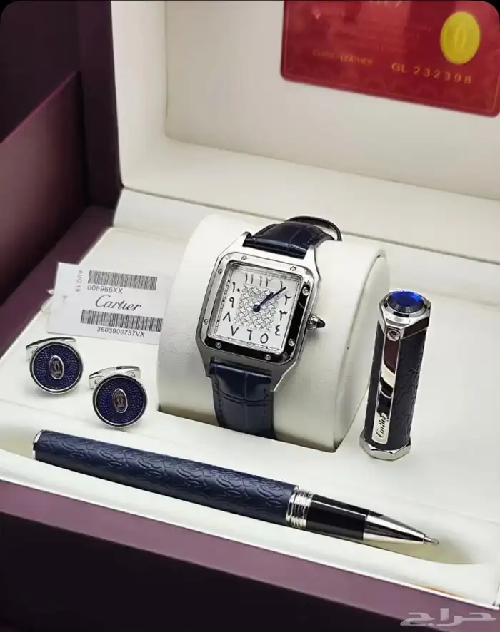 طقم قلم ساعة كبك كارتير 6