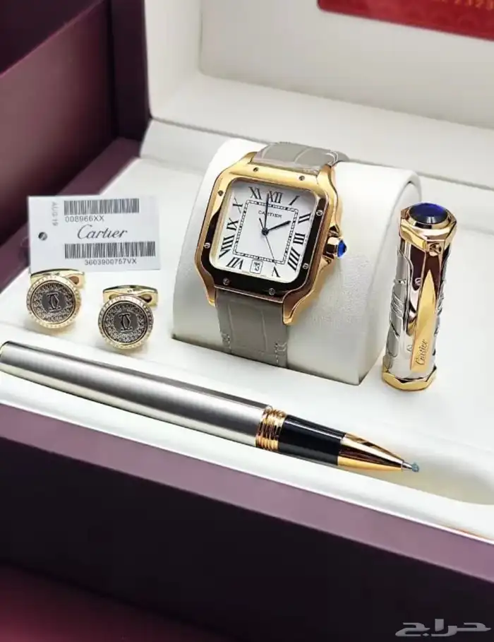طقم قلم ساعة كبك كارتير 1