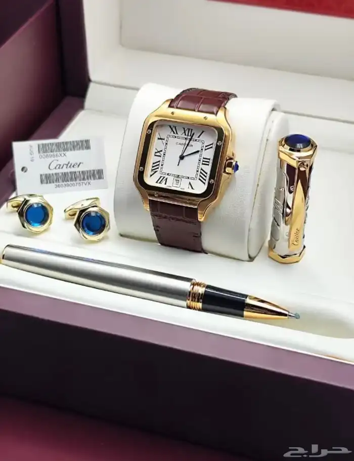 طقم قلم ساعة كبك كارتير 2