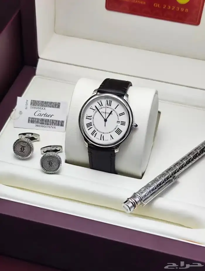 طقم قلم ساعة كبك كارتير 9