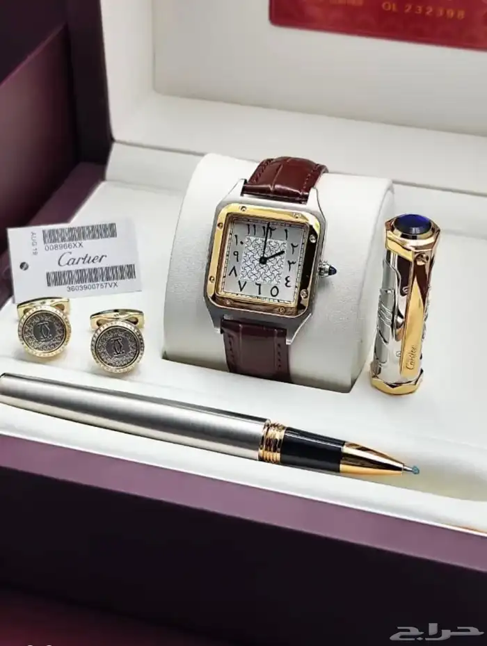 طقم قلم ساعة كبك كارتير 3