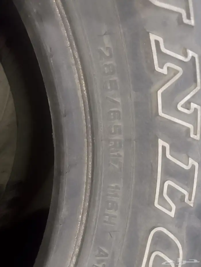 كفرات اف جي جيب لاندكروزر منزل اخو الجديد275 65 17 دنلوب ياب 3