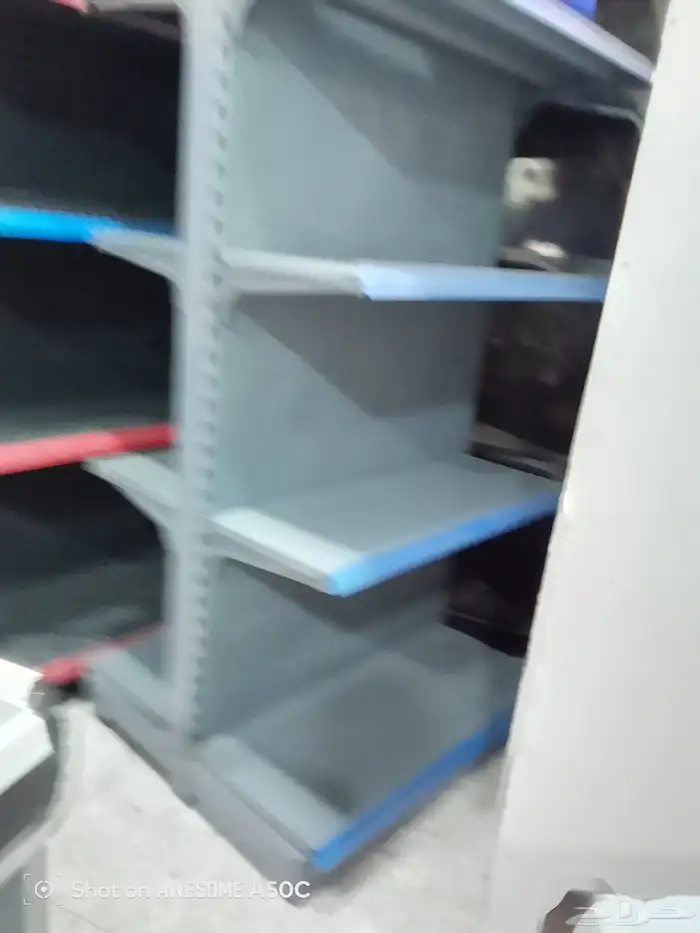 يوجد لدينا جميع انواع الرفوف سوبر ماركت كاشير حرف ال 8