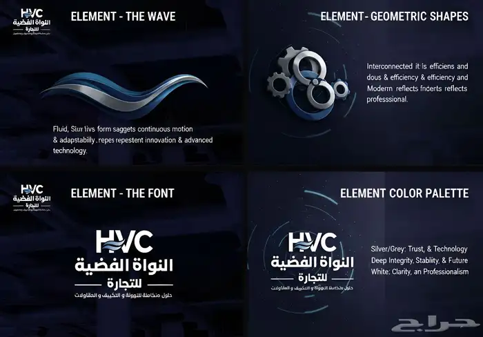 تصميم هوية بصرية لوقو وبروفايلات 4