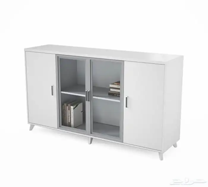 مودرن مكتب فخم ابيض  رمادي طقم بارتيشن اجتماع الاستقبال كنب 29