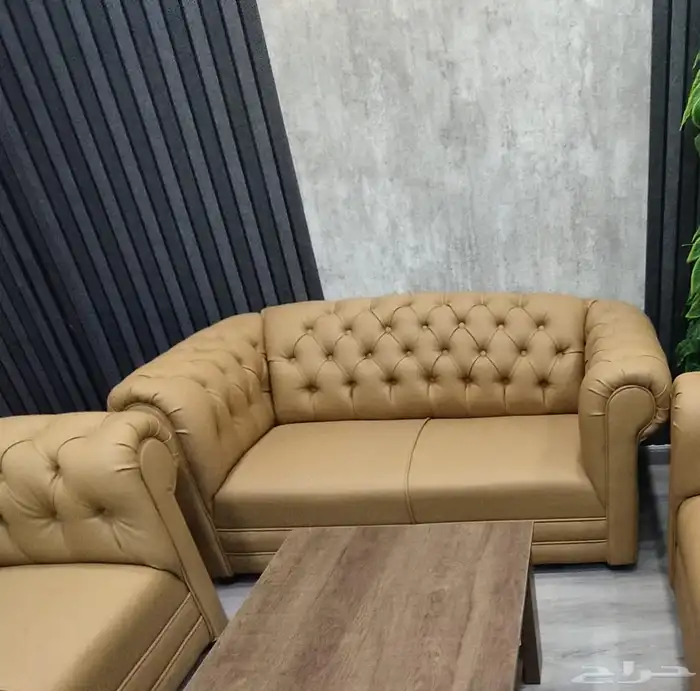 مكتبي كنب جلد و فخم موديلات 6