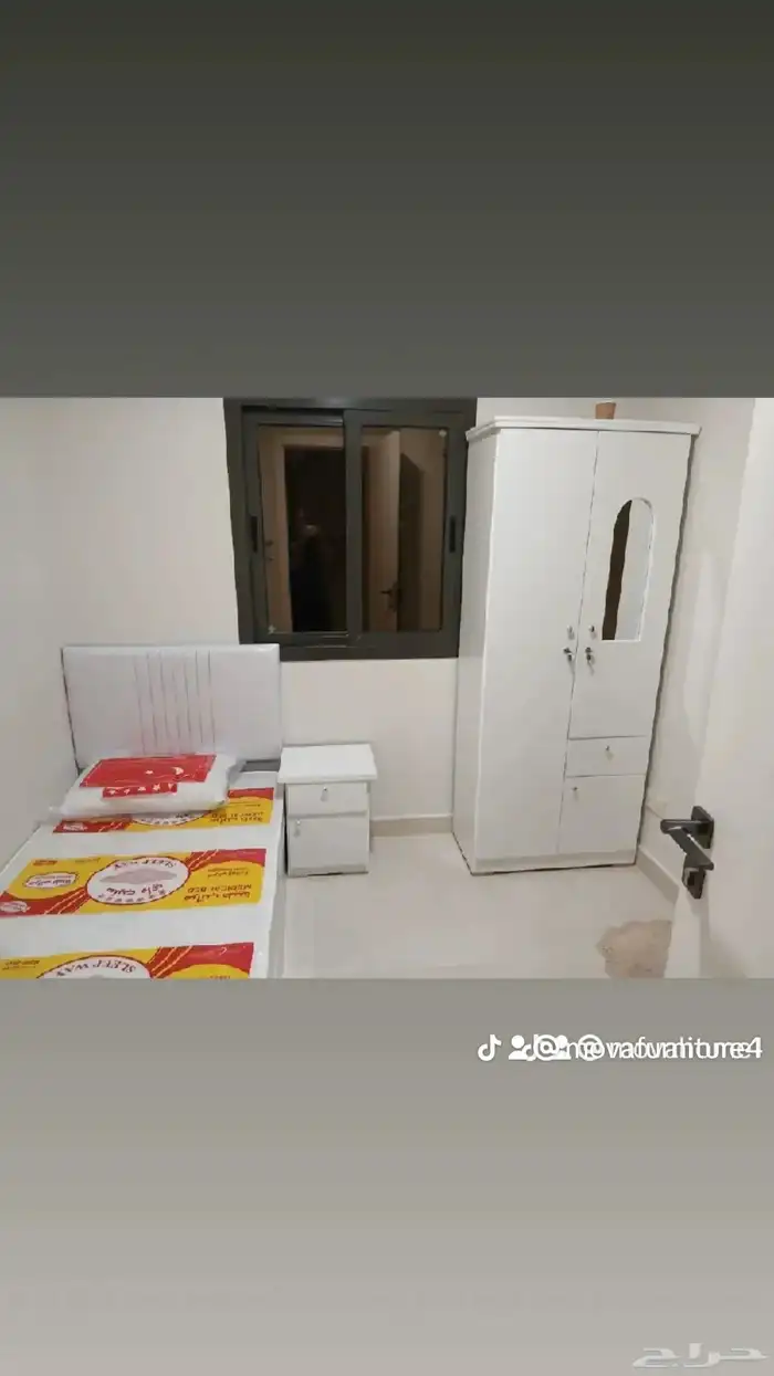 عروض موفا الفاخرة   سرير مفرد ودولاب أنيق بتصميم عصري 7