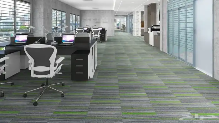 موكيت مربعات بلاط مكتبي مفروشات الطلحه لجميع انواع الموكيت 3