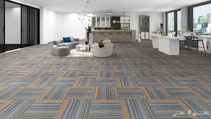 موكيت مربعات بلاط مكتبي مفروشات الطلحه لجميع انواع الموكيت 1