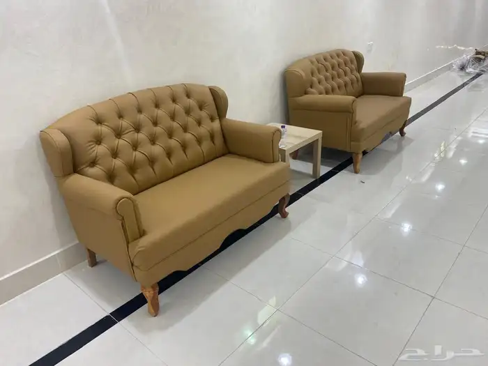 مكتبي كنب جلد و فخم موديلات 15