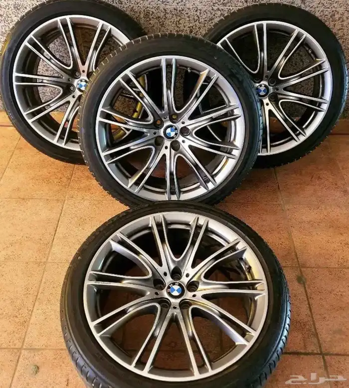 جنوط BMW 2020 indvidual الشكل الفل مع كفرات نظيفه 0