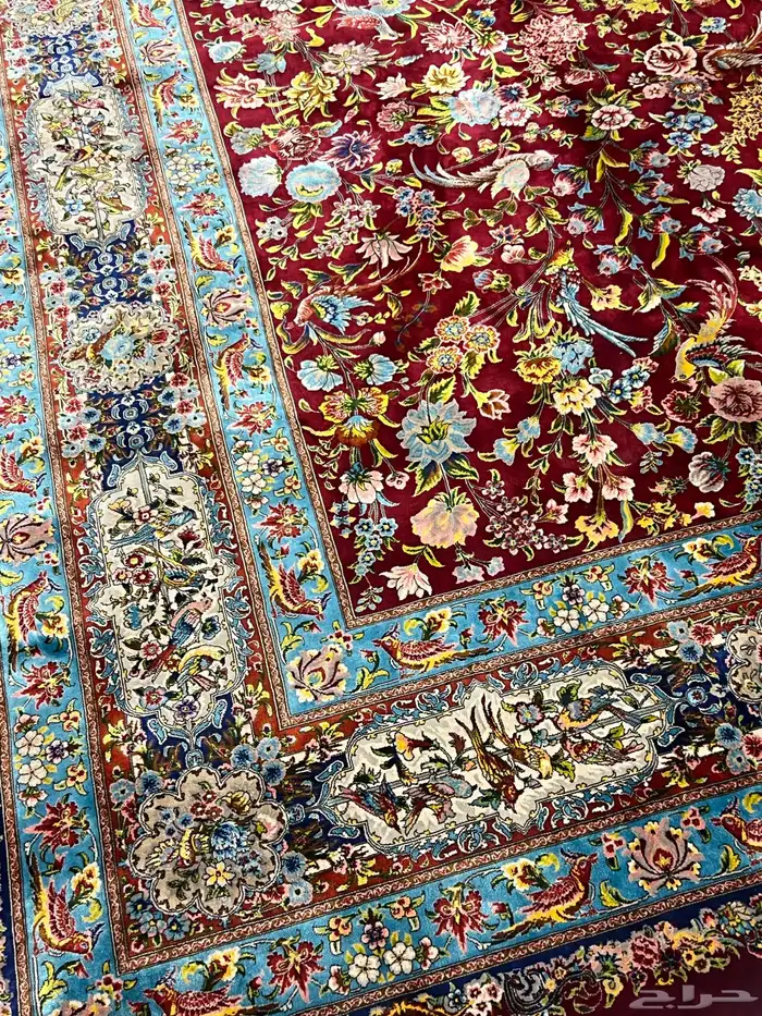 زل سجاد ايراني يدوي حرير خالص 0